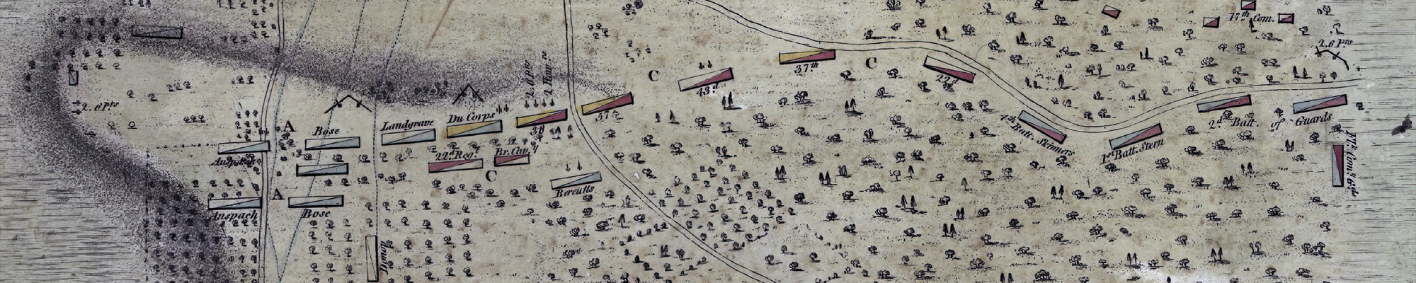old map from American Revolution